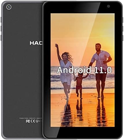 HAOVM 7 Inch Tablet， Android 11 Tablet Oreo Go Tablet， Quad-Core 1.4GHz Processor， 32GB Storage， Dual Camera， 1024x 600 IPS HD Display，128GB Expand， 5.0 BT WiFi Tablet Non-Scratch Glass Back